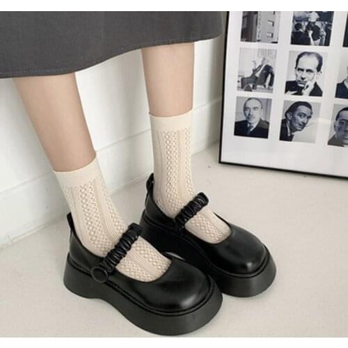 Japan jk uniform small leather shoes female 2021 summer new British style retro thick-soled Mary Jane shoes