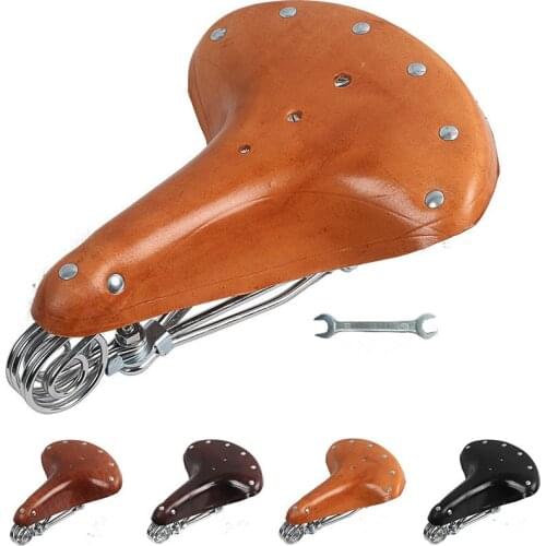 Bicycle Saddle Seat Comfort Original Cow Leather Hot Selling With The Chepast Price Cycling Accessories