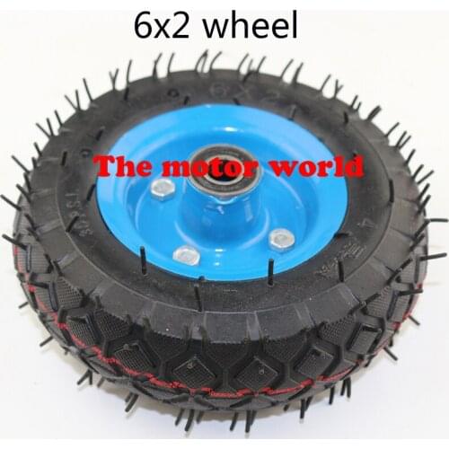 High performance 6x2 tire tyre rim 6 inch 15cm pneumatic wheel pump wheel trolley cart wheel roller caster wheel caster