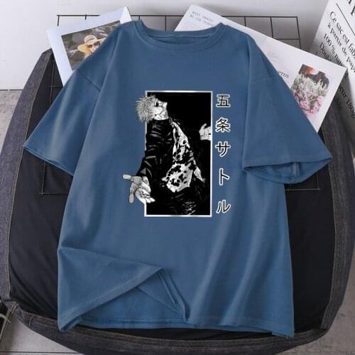 2021 Gojo Satoru Women T-shirts Short Sleeve Fashion Summer T-shirts White Purple Bodybuilding Tees Tops Ladies Camiaetas