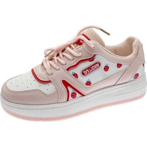 Womens Sports Shoes White Kawaii Female Sneakers Casual Spring Autumn Basket Tennis Platform Flat Running Vulcanize Lolita 2021