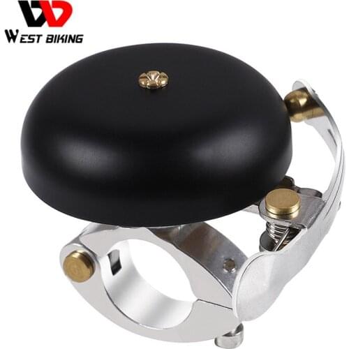 WEST BIKING MTB Road Bike Bell Handlebar Bicycle Bell Ring For Safety Alarm Cycling Handle Bar Horn Retro Bike Accessories