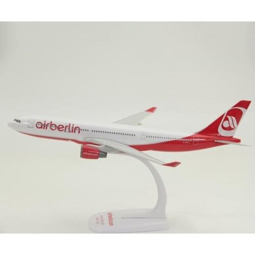 1:200 Scale Airbus A330-200 Aviation Model Air Berlin Airline Air Way Base Resin Aircraft Plane Display Toy Collection souvenir