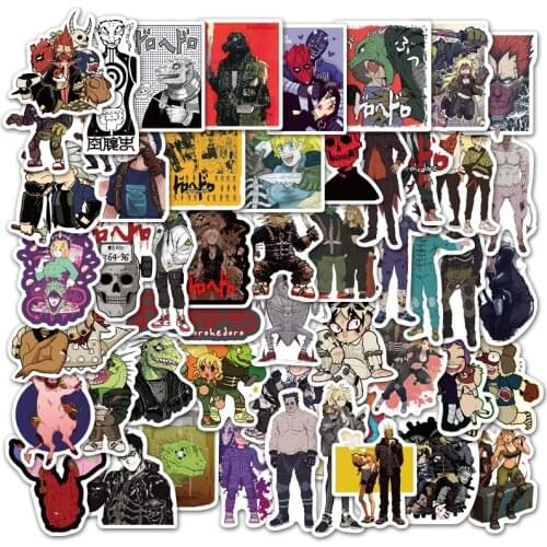 10/50PCS Japanese Anime Dorohedoro Stickers For Skateboard Fridge Guitar Laptop Travel Luggage Toy Graffiti Decals Sticker