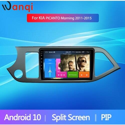 Autoradio 9 inch Android10 For KIA Morning Picanto 2011-2015 Split Screen GPS Navigation Bluetooth USB WIFI SWC Car Radio NO DVD