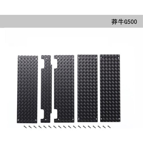 DJ RC Car Parts Original Metal Anti-skid Plate for MercedesBenz Mangniu 1/12 G500 Luggage Rack Anti Skid Plates Decorative Sheet