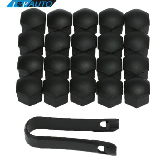 Car Style 20Pcs 17mm Car Wheel Nut Cover Bolt Cap Removal Tool for VW Golf Bora Passat for Cars for Passat Beetle