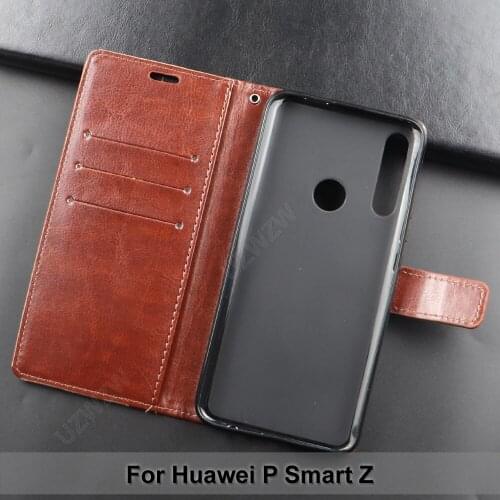For Huawei P Smart Z Flip Wallet PU Leather Case Cover