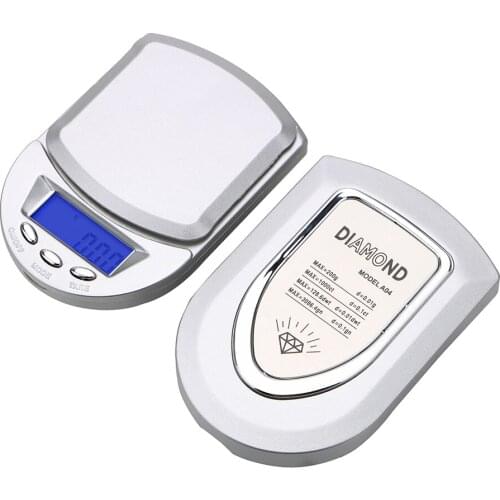 Backlight 200g/ 0.01g LCD Digital Jewelry Scales Precision Electronic Scale Pocket Weight Balance Gram Scale Kitchen Tools