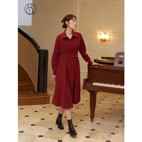 DUSHU Fashionable Shirt Dresses