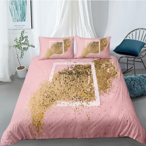 Creative Pink Airplane 3D Printed Bedding Set Abstract Flowers 2/3pcs Quilt Cover Pillowcase For Girls Double Bed Home Textiles
