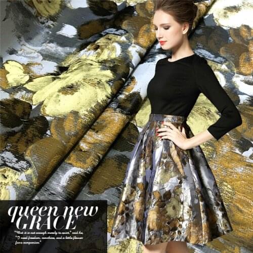 High wind jacquard fabrics for painting faces big fashion seasons clothing coat dress sub Europe