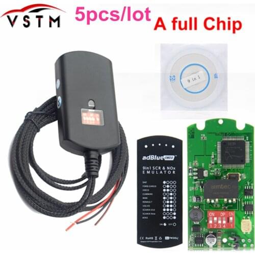 5pcs/lot 2018 New Adblue Emulation 9 in1 NOT NEED ANY SOFTWARE 9 in1 Universal Adblue Emulato For 9 Type Trucks
