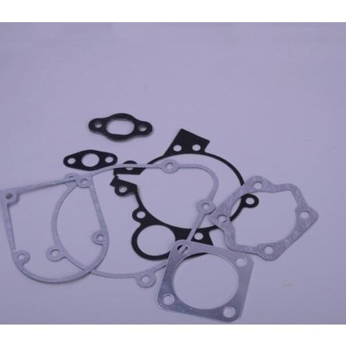 DWCX New 1 Set Motorcycle Gas Engine Gasket Kit Metal & Paper Fit for 2 Stroke 49cc 66cc 80cc Motorized Bike