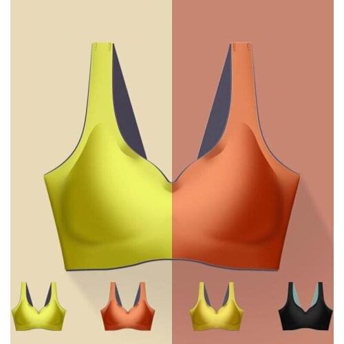 New Womens Seamless Push Up Bra Female Brassiere Lingerie Intimates Sportwear With Pad Thin Comfortable Yoga Underwear X734B