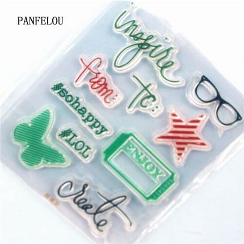 PANFELOU The butterfly starfish Clear Stamp DIY Silicone Seals Scrapbooking/Card Making/Photo Album Decoration Supplies sheets