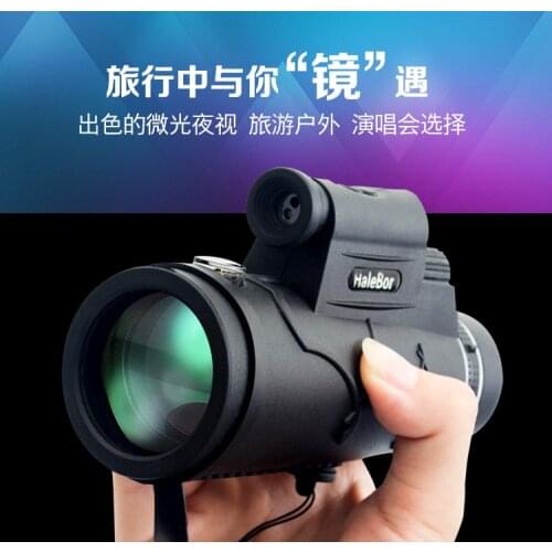 Illuminated with laser long-range 50X60 monoculars, mobile phone camera glasses telescope monocular
