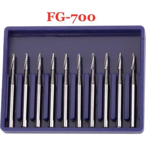 Dental Fissure Tungsten Steel Carbide Burs FG bur drills for High Speed Handpiece FG 700 FG 701 FG 702