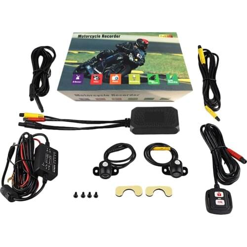 Motorcycle Dvr Motorcycle Camera 1080p Hd Double Lens Front And Rear Driving Record Night Vision Vehicle Recorder Driving Record