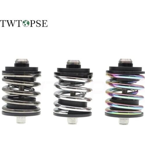 TWTOPSE Double Layer Bicycle Rear Shock For Brompton Folding Bike 2 Spring Suspension Rear Shock Alloy Pad For 3sixty Bike Part
