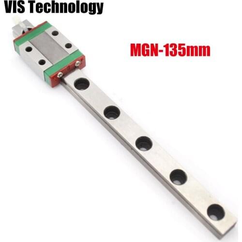 1set 3D printer MGN9 9mm linear rail guide 135mm /300mm + 1pcs MGN9C slider block bearing linear guide