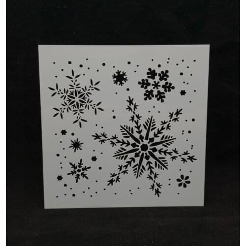 15*15 Snowflake Layering Stencils for Diy scrapbook/photo album Decorative Embossing coloring,painting stencil,home decor