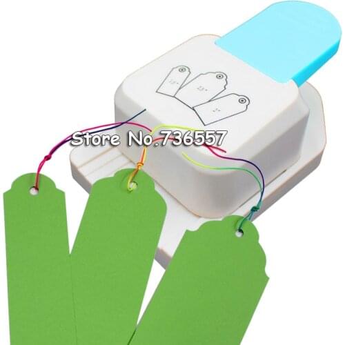 3in1 Punch Tag paper cutter 1.5 2 2.5 inch perforadora de papel hole punch scrapbooking craft perfurador diy Gift hole puncher