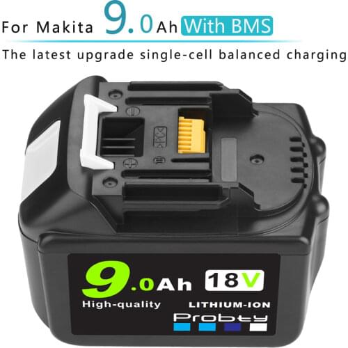 3.0/6.0/9.0Ah Lithium ion Rechargeable Replacement for Makita 18V Battery BL1850 BL1830 BL1860 LXT400 Cordless Drills