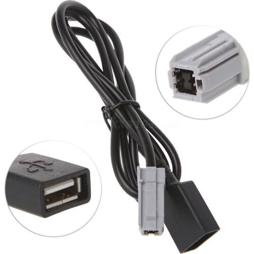 Car Aux Media Wire To USB Adapter Conector for toyota RAV4 EZ Verso Camry Car Accessories