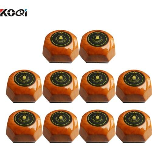 10PCS Wireless Service Waiter Remote Call Bell System Electronic Calling Buzzer Pager Restaurant Equipment K-AB