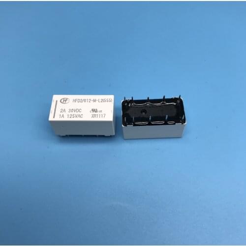 HFD2-012-M-L2(555) Double coil magnetic holding relay 1A125VACrelays