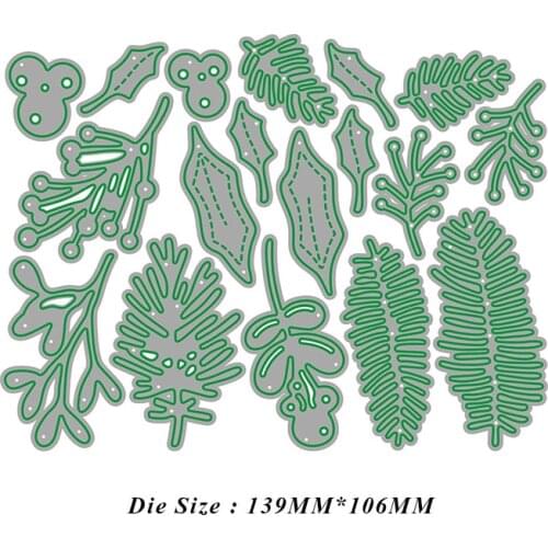 JMCRAFT Colorful Leaves And Fruits Metal Cutting Dies DIY Scrapbook Handmade Paper Craft Metal Steel Template Dies