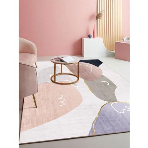 Carpet Table Carpet Bedroom Bedside Girl Ins Internet Celebrity Large Area Full-Bed Room Nordic Light Luxury Floor Mat