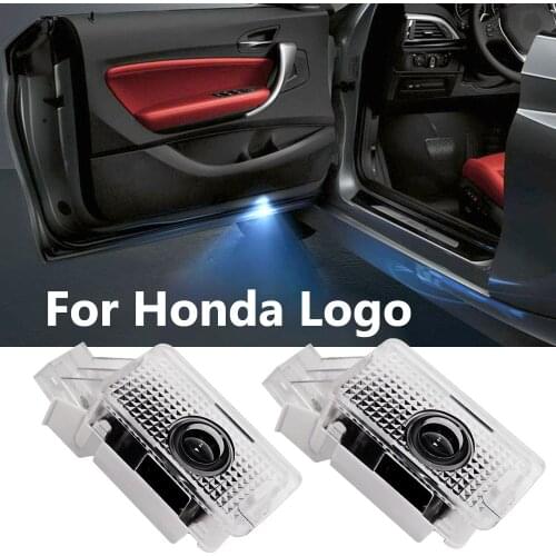 2-20 pcs For Honda Logo Car Door Led Welcome Laser Projector Badge Light For Civic Insight Car Tuning Ghost Shadow Light 12V