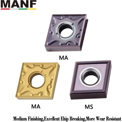 MANF Lathe Tools Insert Lathe CNMG120404-MA CNMG120408-MA PVD Coating For MCLNR1616h12 MCLNR2020k12 MCLNR2525m12 Holder CNMG