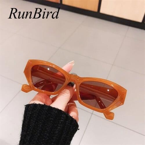 Fashion Small Cat Eye Women Sunglasses Vintage Tea Eyewear Men Trending Black Light Gray Sun Glasses Shades UV400 5532