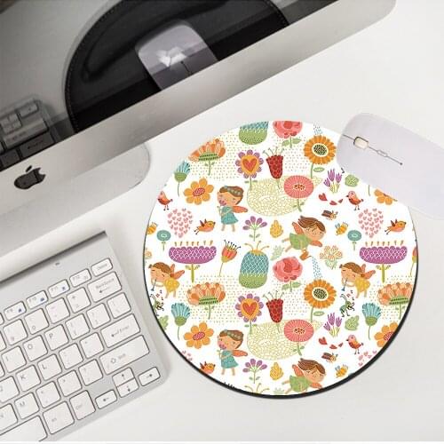 MRGLZY Drop Shipping Flower Pattern Small Mouse Pad Genshin Impact Cute MousePad DeskMat Non-slip Rubber PC Gaming Accessories