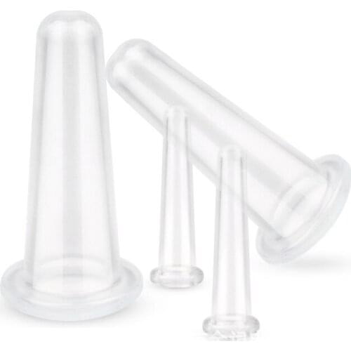 Natural Silicone Facial Cupping Vacuum Face Push Oil Shujing Suction Face Artifact