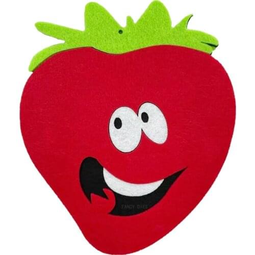 2021 New Funny face strawberry Cutting Dies Wooden Knife Die Compatible With Most Manual Die Cut Cutters