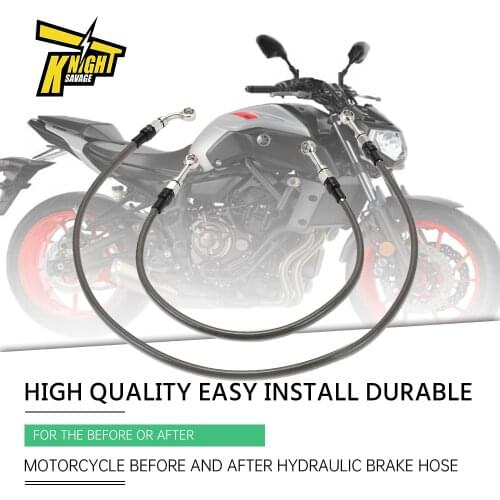 55cm-95cm Motorcycle Front And Rear Hydraulic Brake Hose Accessories For YAMAHA MT07 MT09 MT 07 09 Oil Tube Pipeline CNC
