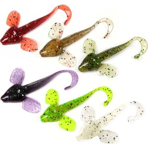 6pcs10cm/5.5g Swimbaits Life-like Fishing Soft Lure Fishing Worms Bait artificial soft baits Bass Tackle Rubber Lure Baits