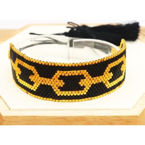 ZHONGVI Bead Woven Bracelet Femme Handmade Wrap Pulsera Chain Patterns Jewelry Tassel Jewellery Boho Ethnic Miyuki Bracelets