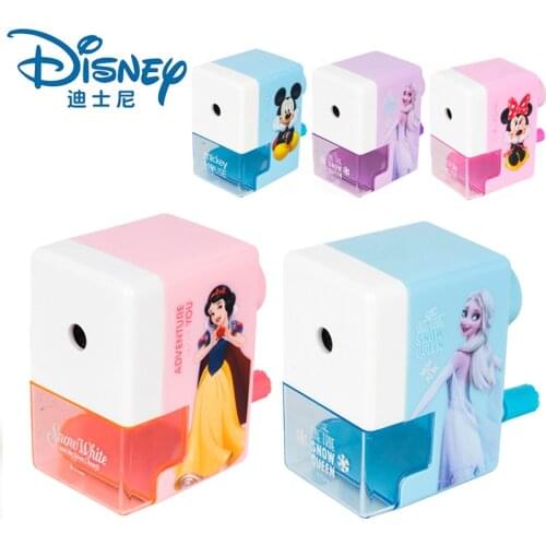Disney Cartoon Student Pencil Sharpener Frozen Elsa Pencil Sharpener Mickey Pencil Sharpener Drill Pencil Sharpener stationery