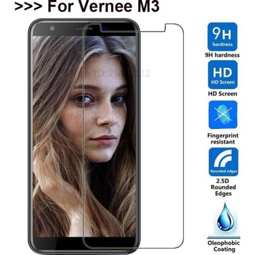 Vernee M3 Glass Vernee M3 Tempered Glass 100% Original 9H 2.5D Screen Protector Phone Protective Glass Film for Vernee M3 5.5