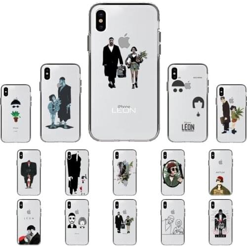 YNDFCNB Movie Leon And Mathilda Phone Case for iPhone 11 12 pro XS MAX 8 7 6 6S Plus X 5S SE 2020 XR case