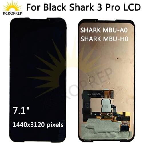 For Xiaomi Black Shark 3 Pro Lcd Screen Display+Touch Glass Digitizer Assembly for BlackShark 3 Pro SHARK MBU-A0,SHARK MBU-H0