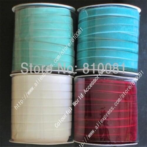1/2" 12mm 100% nylon single faced Solid Color velvet Ribbon for gift hair ribbons bows Garments Accessory V12