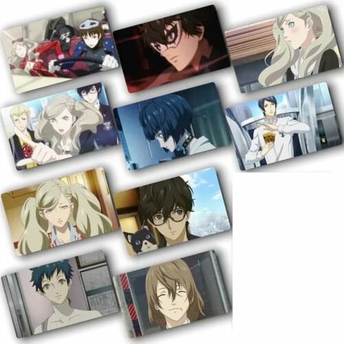 10pcs PERSONA Card Sticker Smooth Surface DIY Decoration Bus ID Anime Stickers