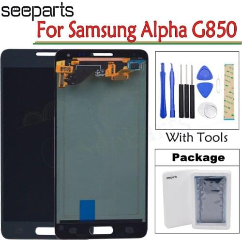 100% Tested Warrant LCD for Samsung Galaxy Note4 Mini Alpha G850 G850F G850M LCD Display Touch Screen Digitizer Assembly