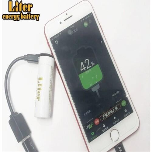 18500 USB 3.7 V Li-ion Rechargeable 1800mAH battery usb diy power bank li-ion usb 18500 battery 1800mAh